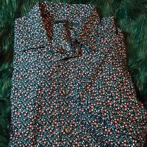 Perry Ellis Large Floral Shortsleeved Shirt